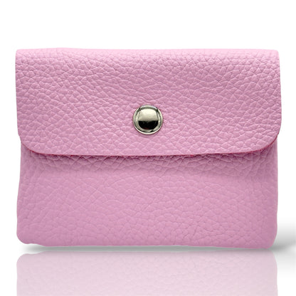 HELO Portamonete donna in Vera Pelle Made in Italy con Cerniera
