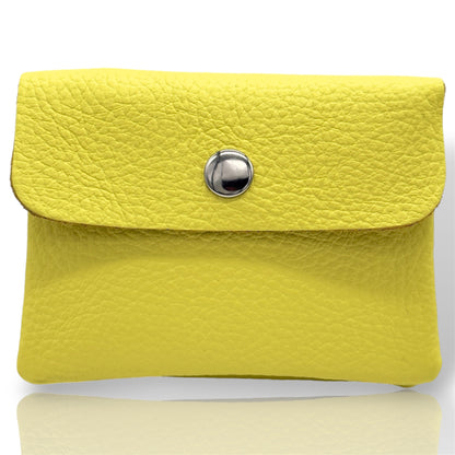 HELO Portamonete donna in Vera Pelle Made in Italy con Cerniera
