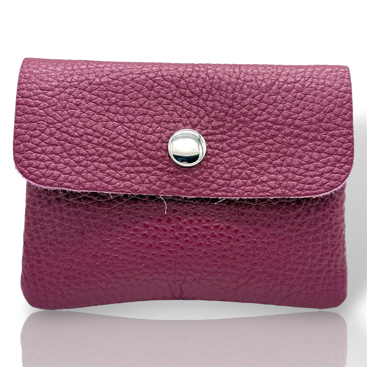HELO Portamonete donna in Vera Pelle Made in Italy con Cerniera
